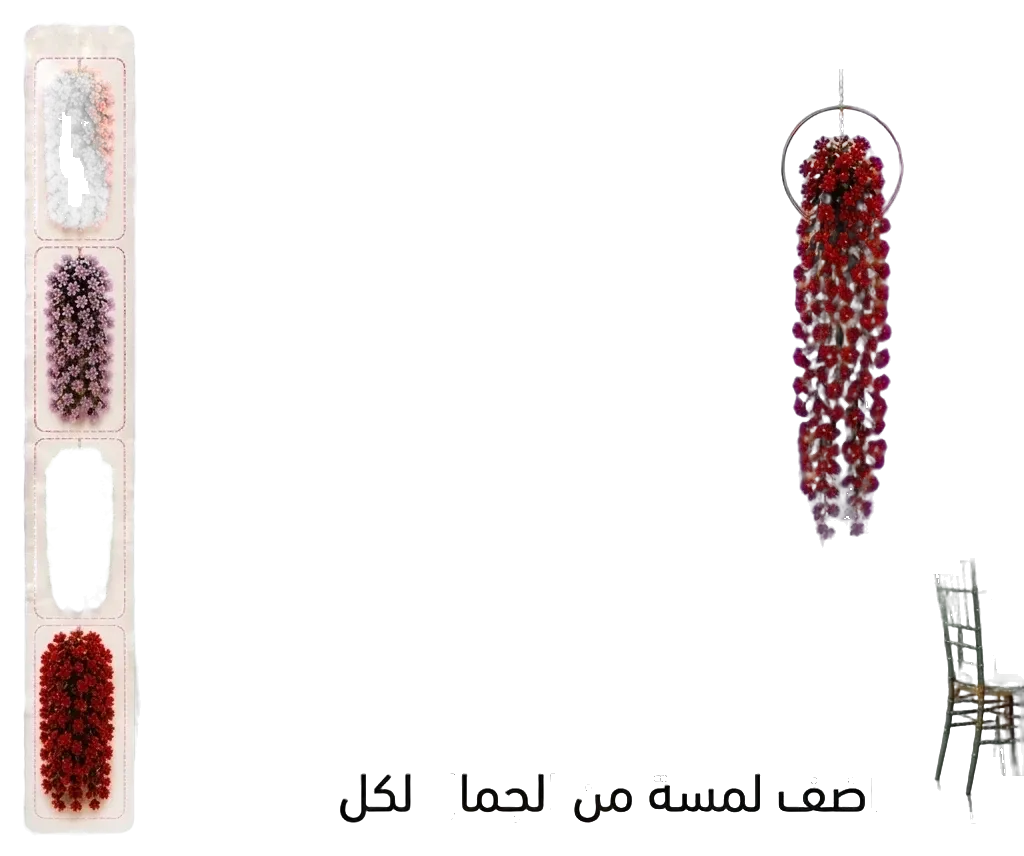 Fleur suspendue décorative artificielle pour mariage et fête