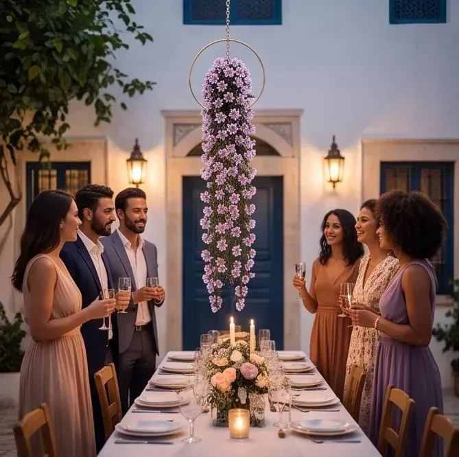 Fleur suspendue décorative artificielle pour mariage et fête — best — photo 7