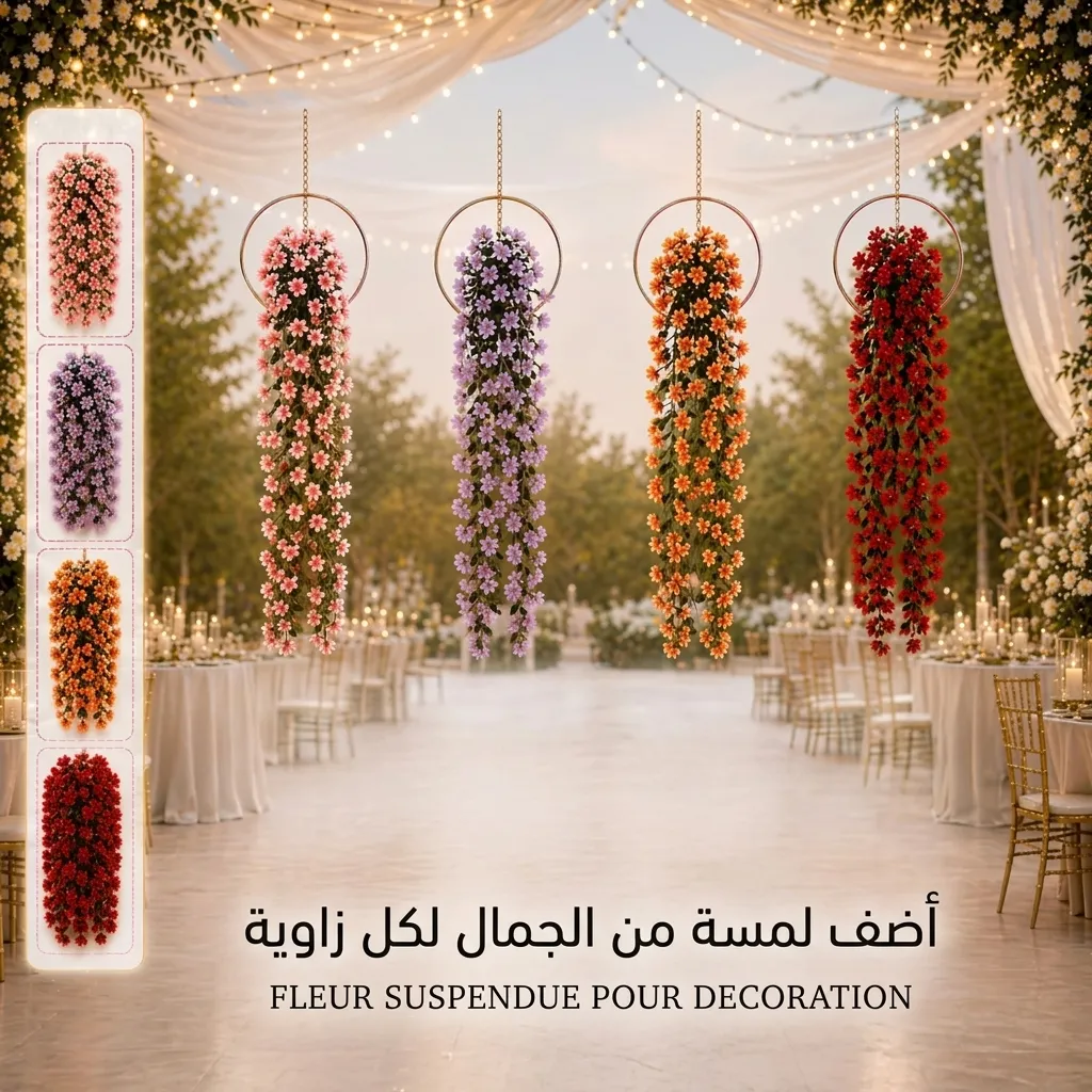 Fleur suspendue décorative artificielle pour mariage et fête — best