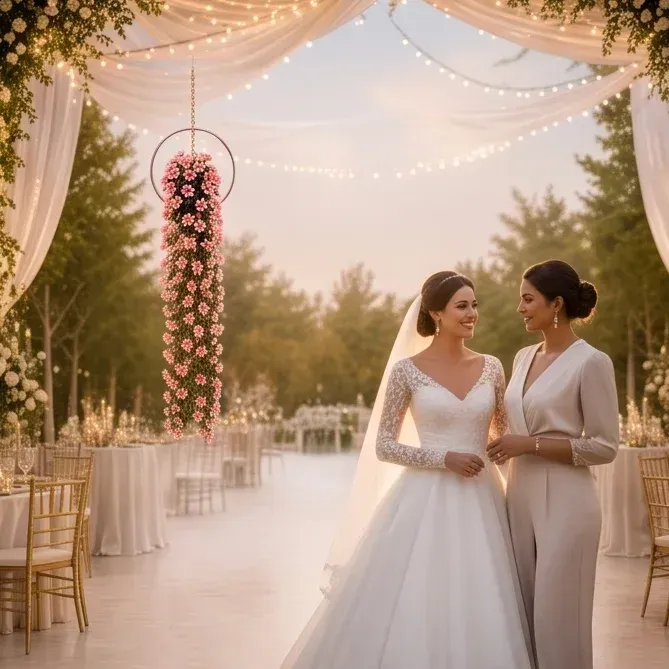 Fleur suspendue décorative artificielle pour mariage et fête — best — photo 3